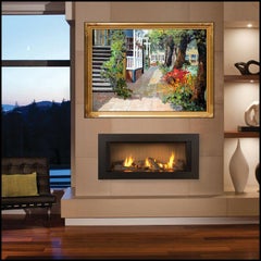 Kent Wallis Original Oil Painting On Canvas Signed Large Landscape Cityscape Art