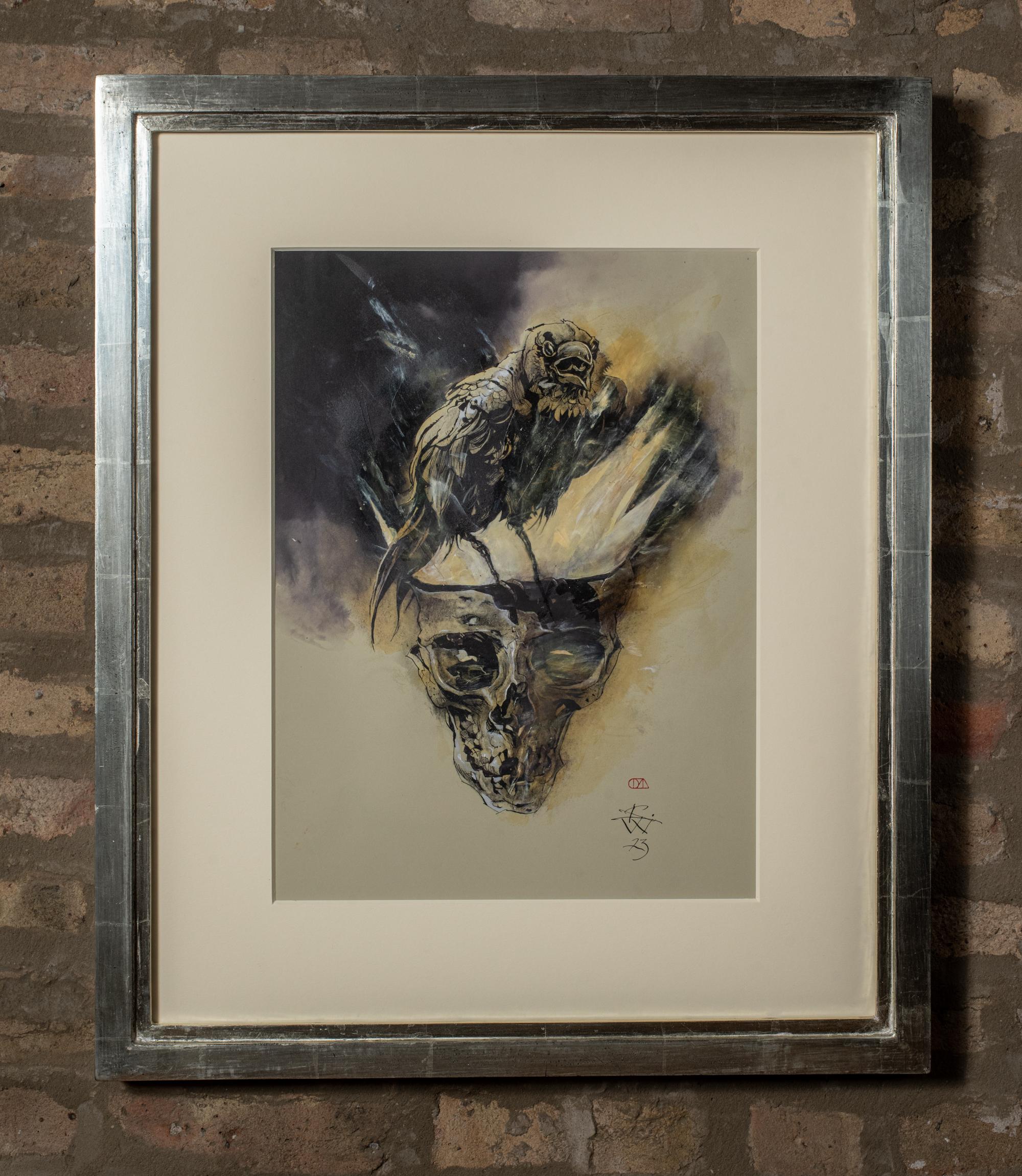 Corvus Quietus VI (Zeitgenössisch), Mixed Media Art, von Kent Williams
