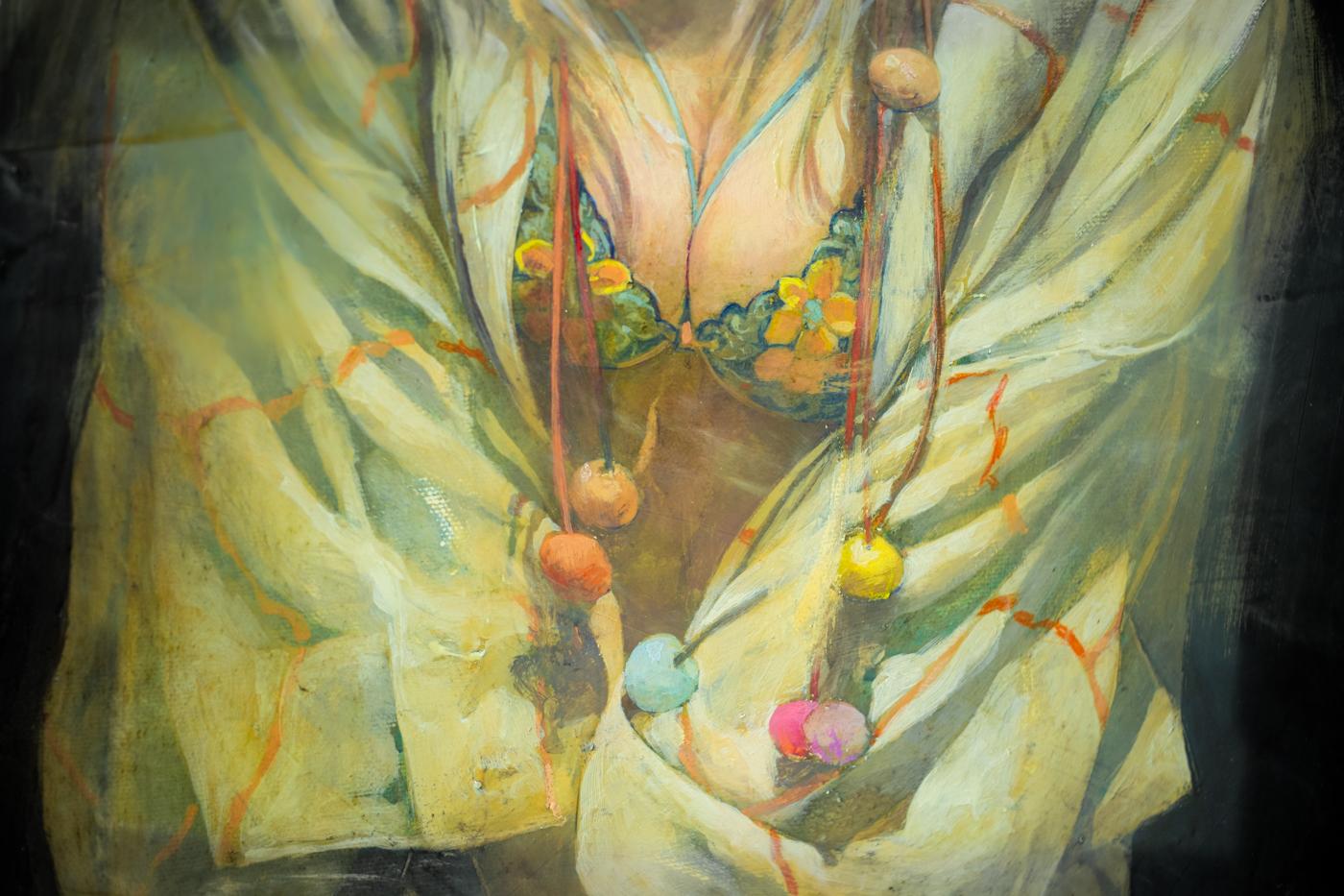 Kent Williams’ work melds the rigor of technical prowess with the iconoclast’s impulse to disrupt. Juxtaposing beautifully rendered classical forms with elements of abstraction and surrealism, Williams coaxes a sense of cohesion from essential