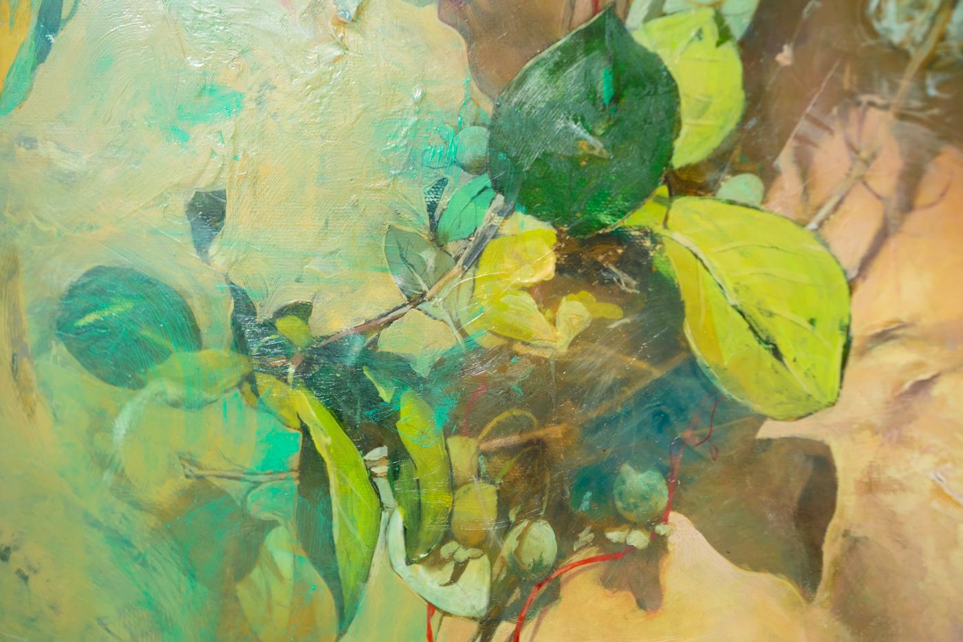 Kent Williams' Arbeiten vereinen die Strenge technischer Fertigkeiten mit dem Drang des Bilderstürmers zu stören. Durch die Gegenüberstellung wunderschön wiedergegebener klassischer Formen mit Elementen der Abstraktion und des Surrealismus gelingt