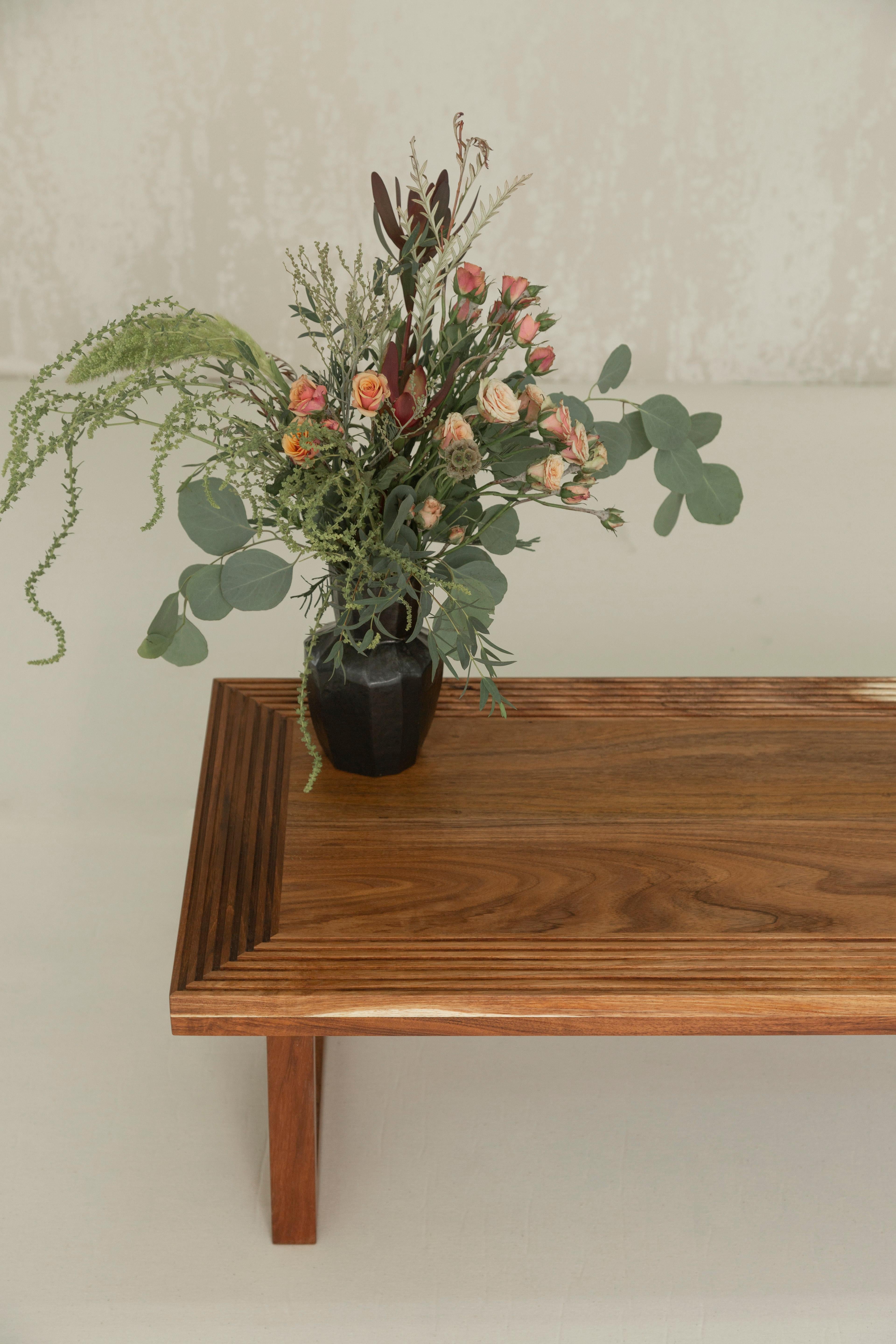 Mid-Century Modern Kenta Coffee Table in Tzalam Wood For Sale