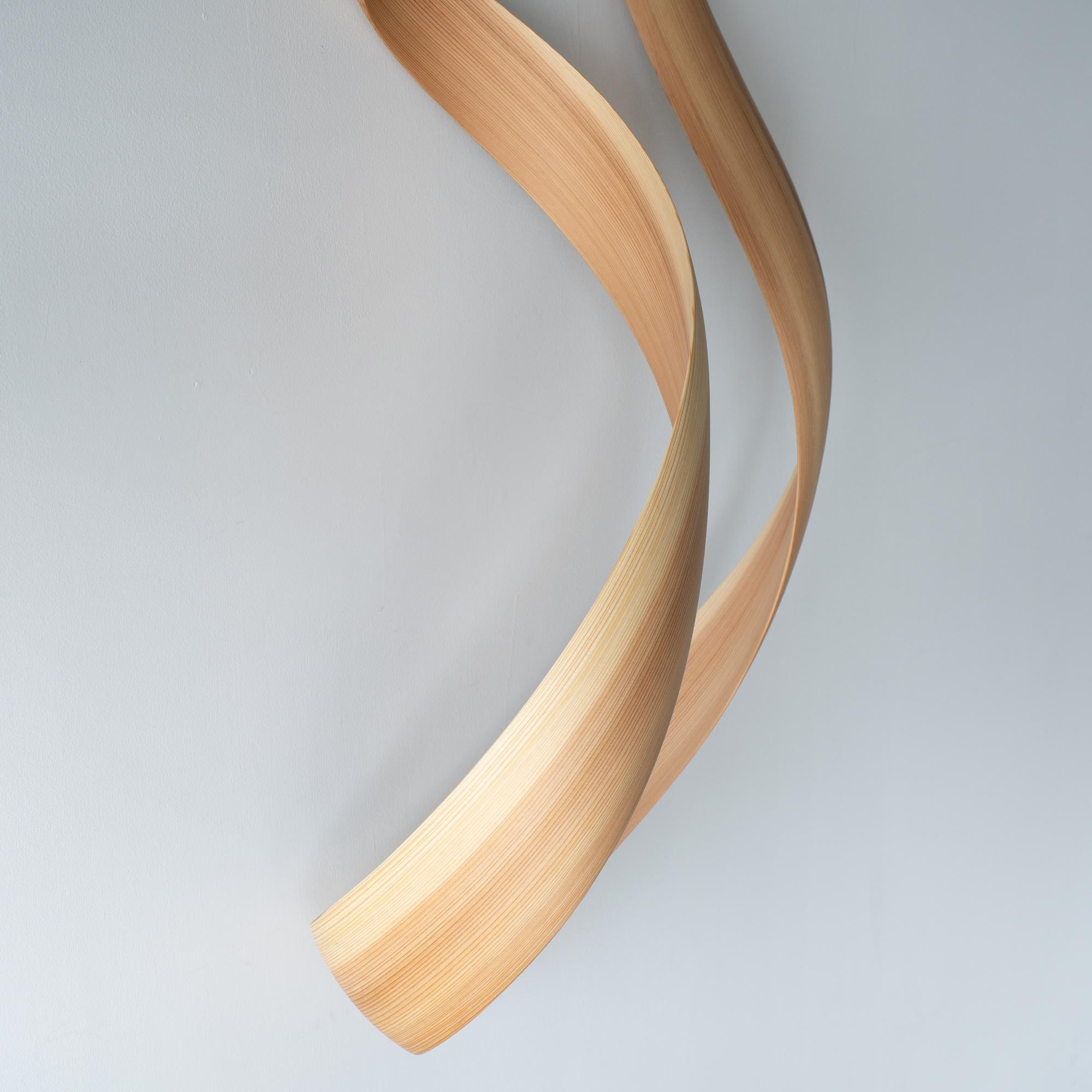XXIe siècle et contemporain Kenta Hirai Bois courbé contemporain japonais  Sculpture murale en vente