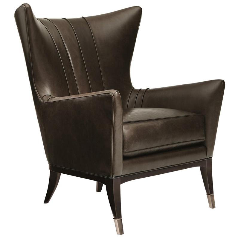 Kenton-Sessel aus braunem echtem Leder