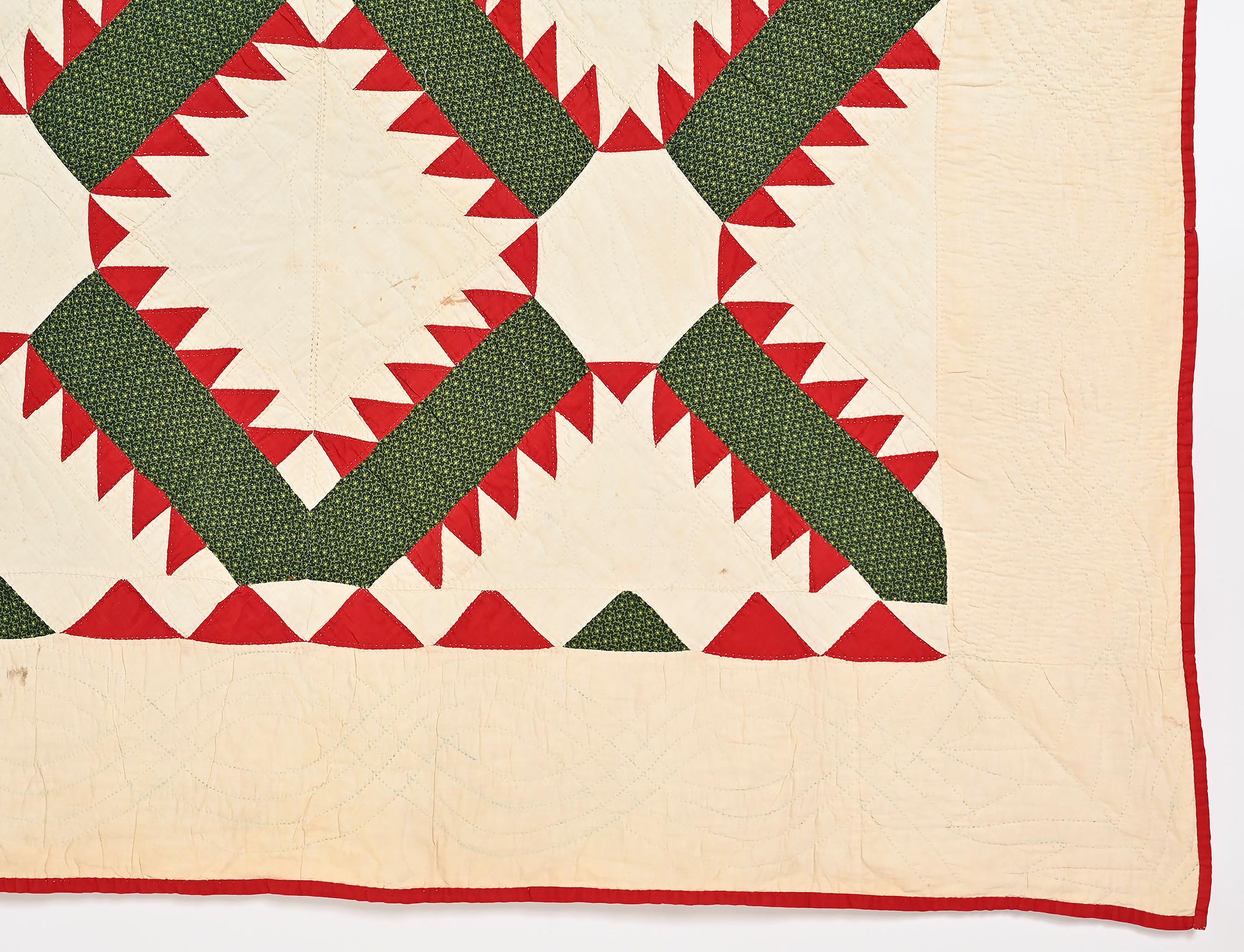 Kentucky Crossroads Quilt In Excellent Condition For Sale In Darnestown, MD