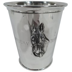 Kentucky Derby Sterling Silver Horse Head Mint Julep Cup