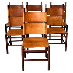 Kentucky Dining Chairs by Carlo Scarpa for Bernini, 1977, Set of 6