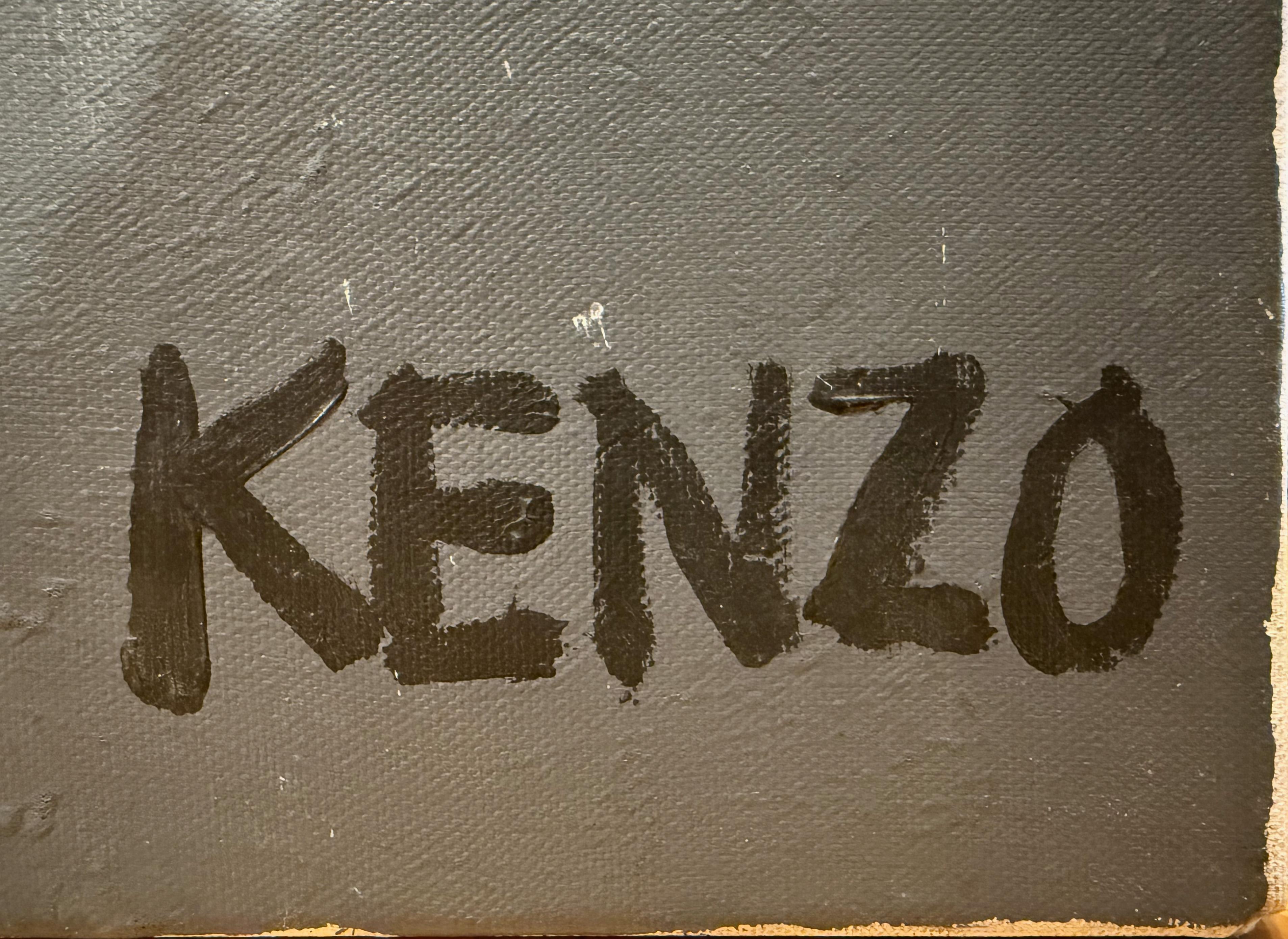 Omaggio alle Ninfee di Monet di Kenzo - Painting di Kenzō Takada