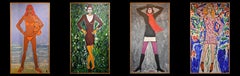 Ode to the four seasons. 4 big portraits of womans by Kenzo