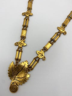 Kenzo 1980s Foliate Long Necklace