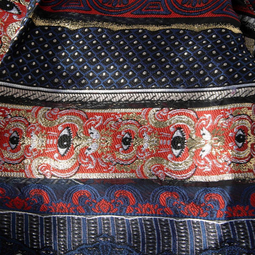 Kenzo - Robe à bretelles croisées à motif abstrait, taille L Bon état - En vente à London, GB