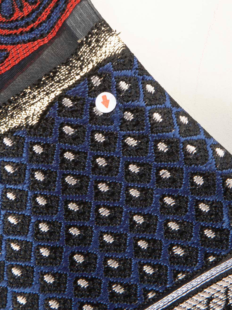 Kenzo - Robe à bretelles croisées à motif abstrait, taille L en vente 1