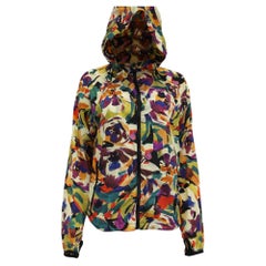 Giacca a vento Kenzo con stampa astratta in nylon multicolore