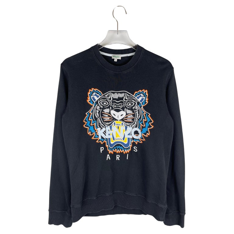 Kenzo Basic Tiger Crewneck Sweatshirt For Sale at 1stDibs