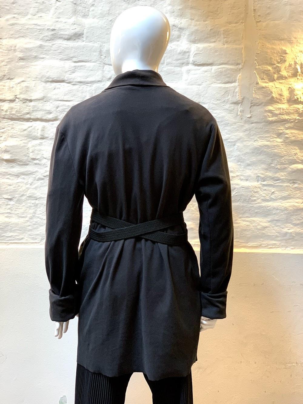 Black Kenzo Belted Kimono Jacket