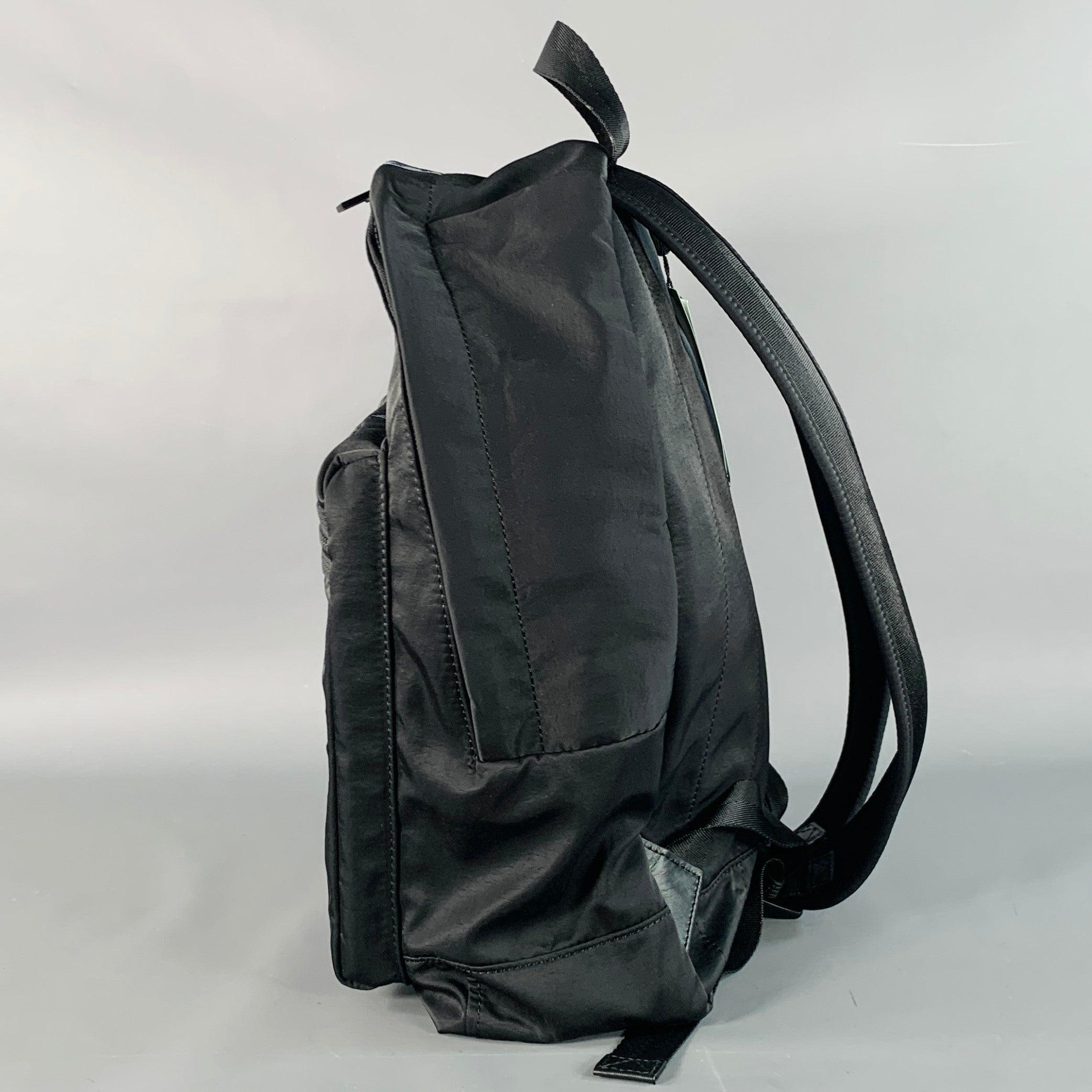 KENZO Negro Azul Logo Bordado Mochila Nylon Bolsa en venta 1