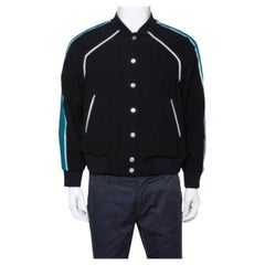 Kenzo Black Crepe Paradise Bomber Jacket L