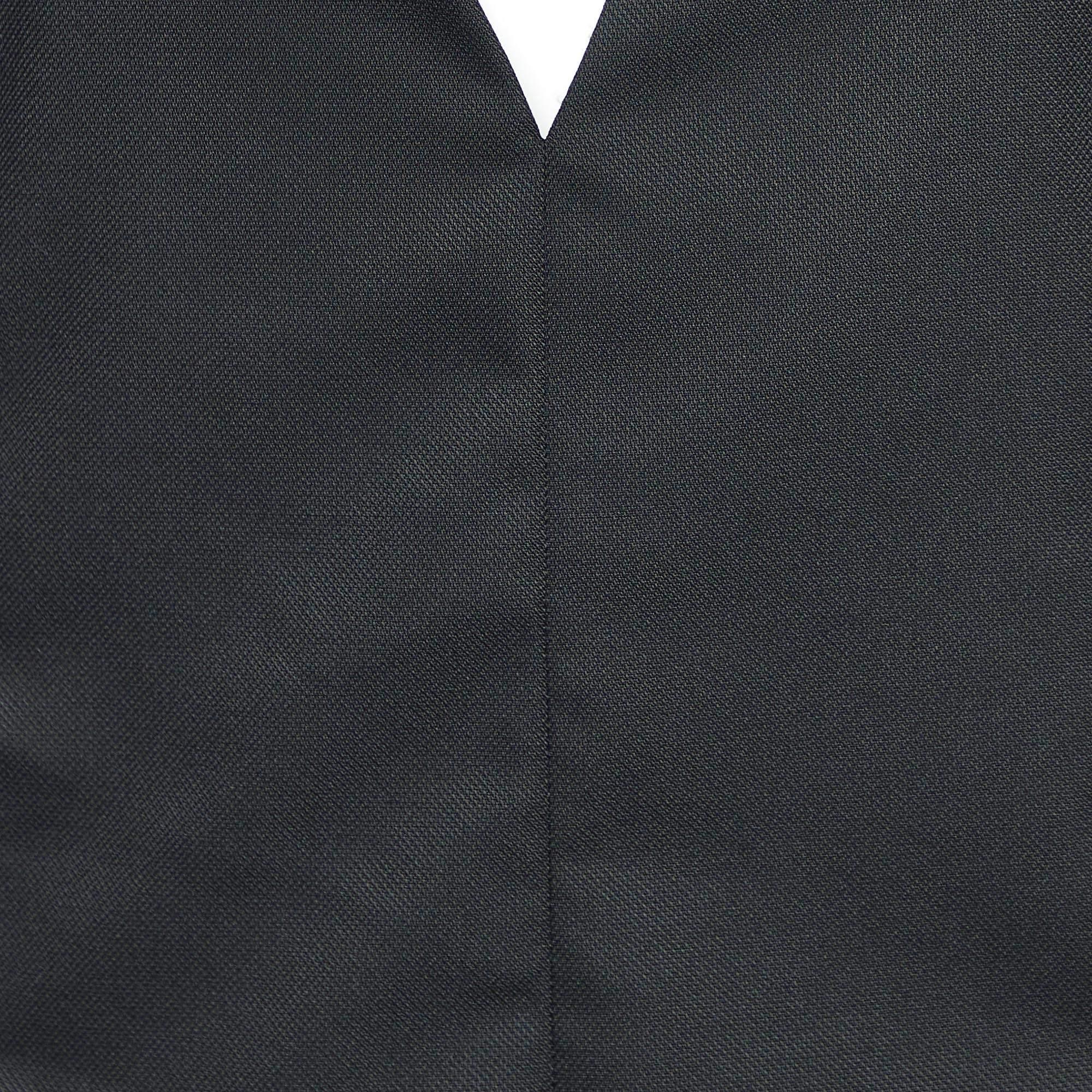 Kenzo Black Crepe V Neck Sleeveless Jumpsuit M In New Condition For Sale In Dubai, Al Qouz 2