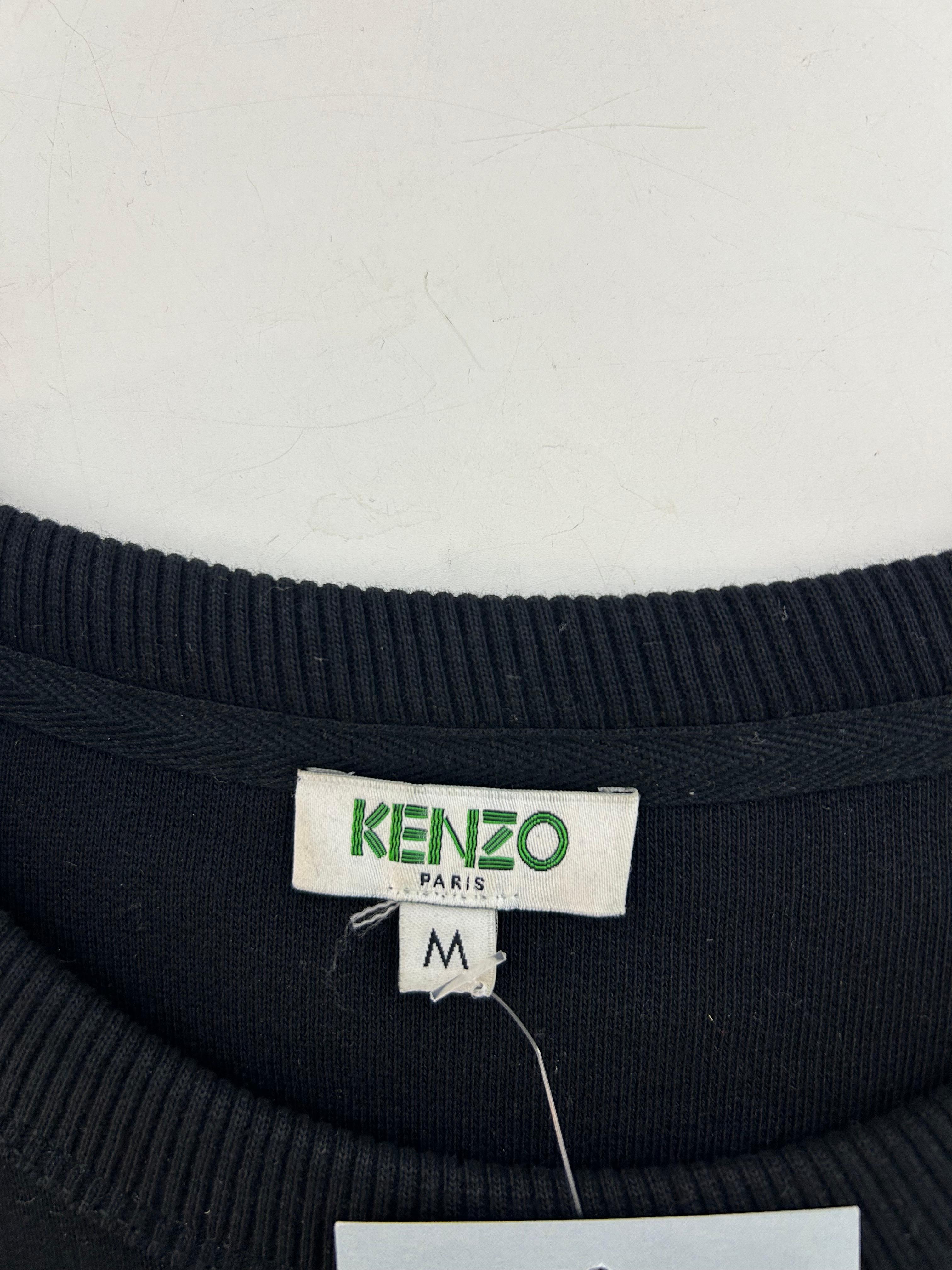 Women's Kenzo Black Eye Motif Sweatshirt Size Medium For Sale