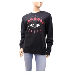 Sudadera Kenzo Negra Motivo Ojos Talla Mediana