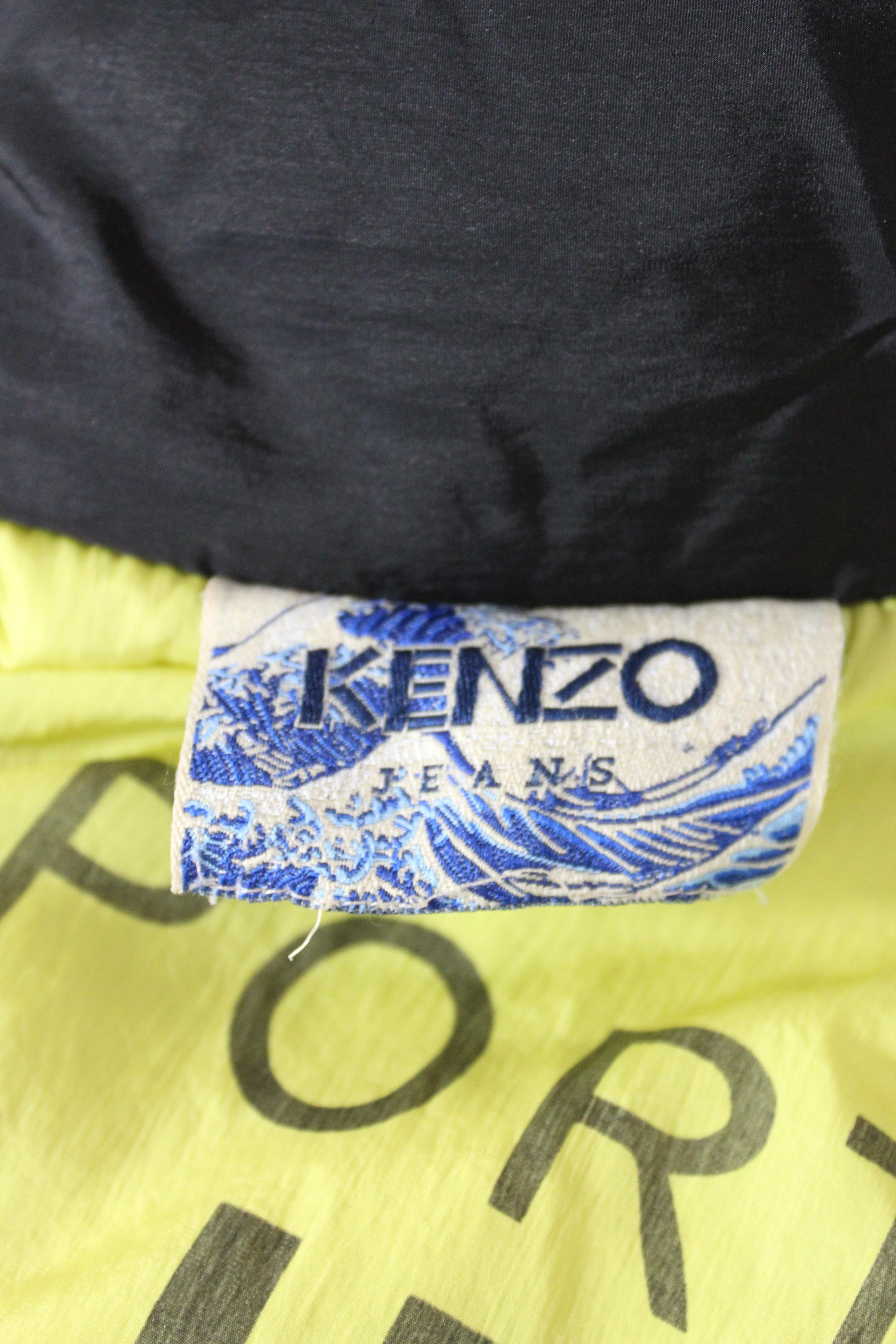 Kenzo Black Kimono Coat Down Jacket 3