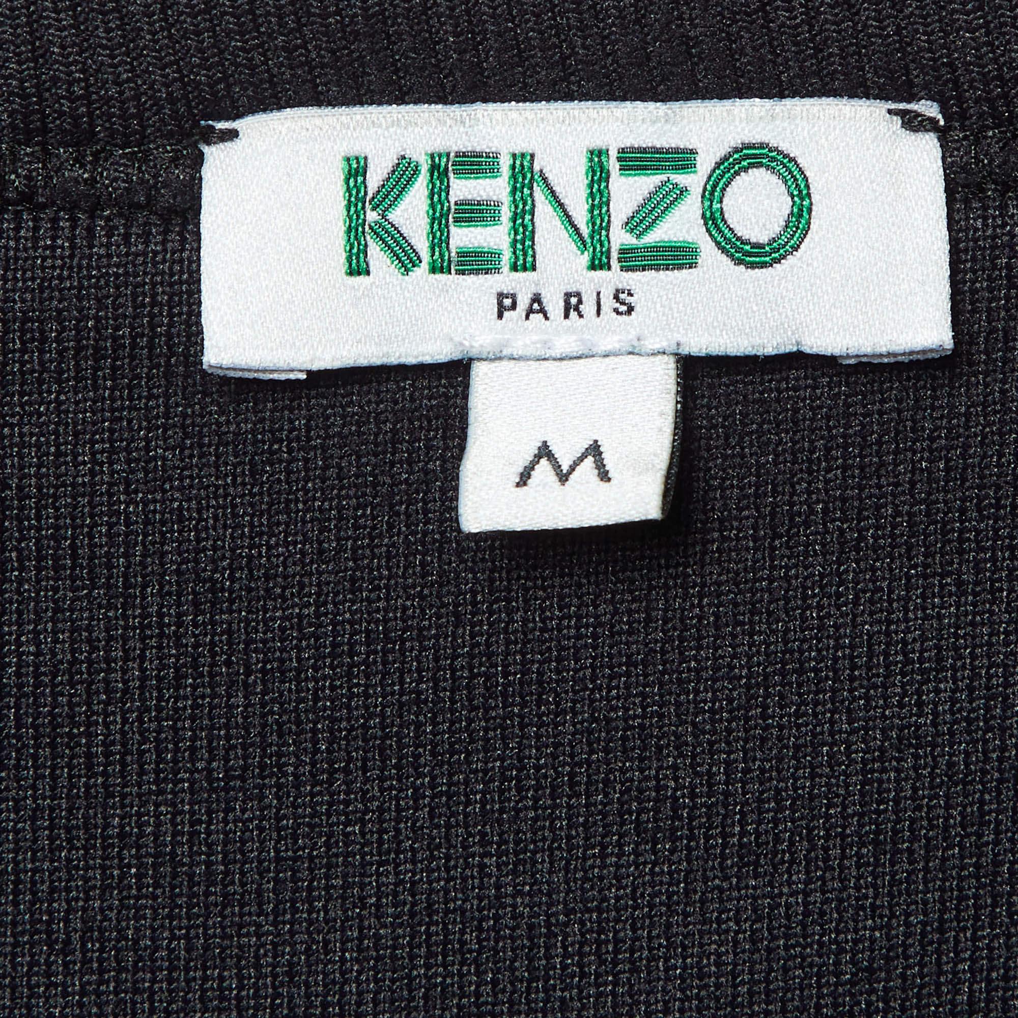 Kenzo Sweatshirt noir en maille imprimée M. Pour hommes en vente
