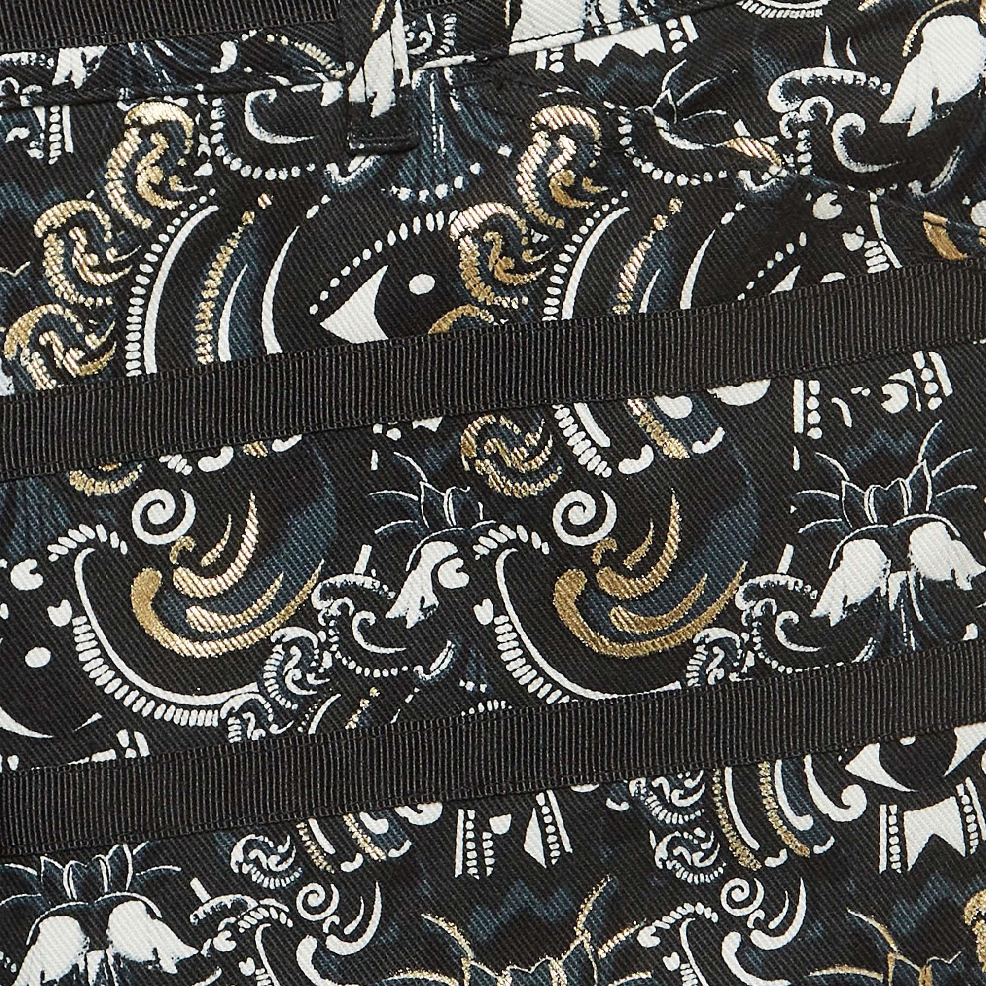 Noir Kenzo Pantalon à rayures en gabardine imprimé 'The Eye' noir M en vente