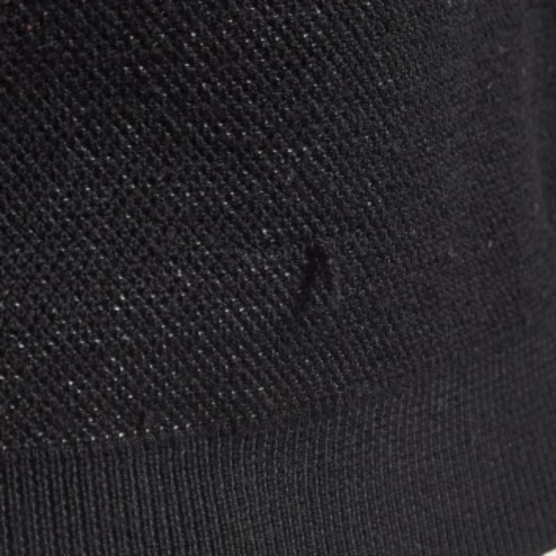 Nero Kenzo - Maglione girocollo in misto lana con logo della tigre nero ricamato - S in vendita