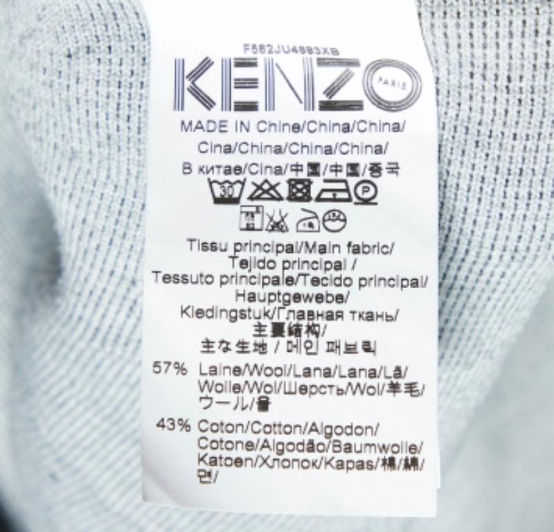 Kenzo Mini Falda Skater de Punto de Lana y Algodón Negra XS en Excelente estado para la venta en Dubai, Al Qouz 2