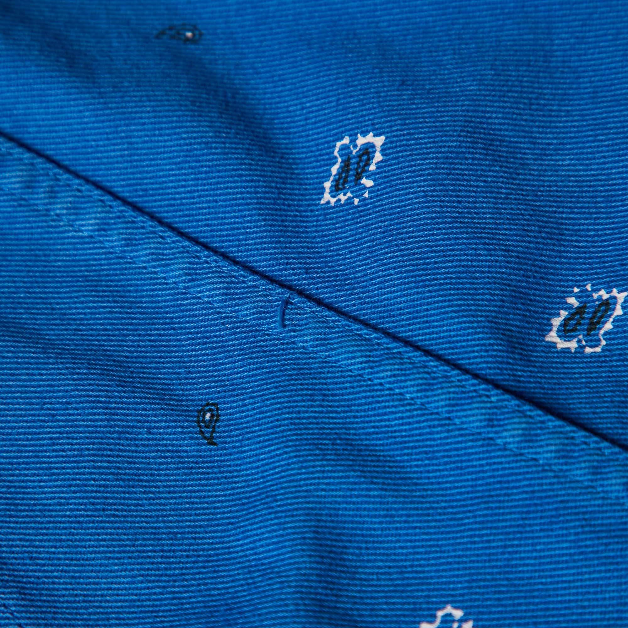 Women's Kenzo Blue Printed Denim Mini Skirt M For Sale