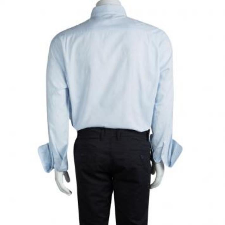 Kenzo Blu Motivo Paisley in Cotone Comfort Fit  Camicia a maniche lunghe 4XL in vendita 2