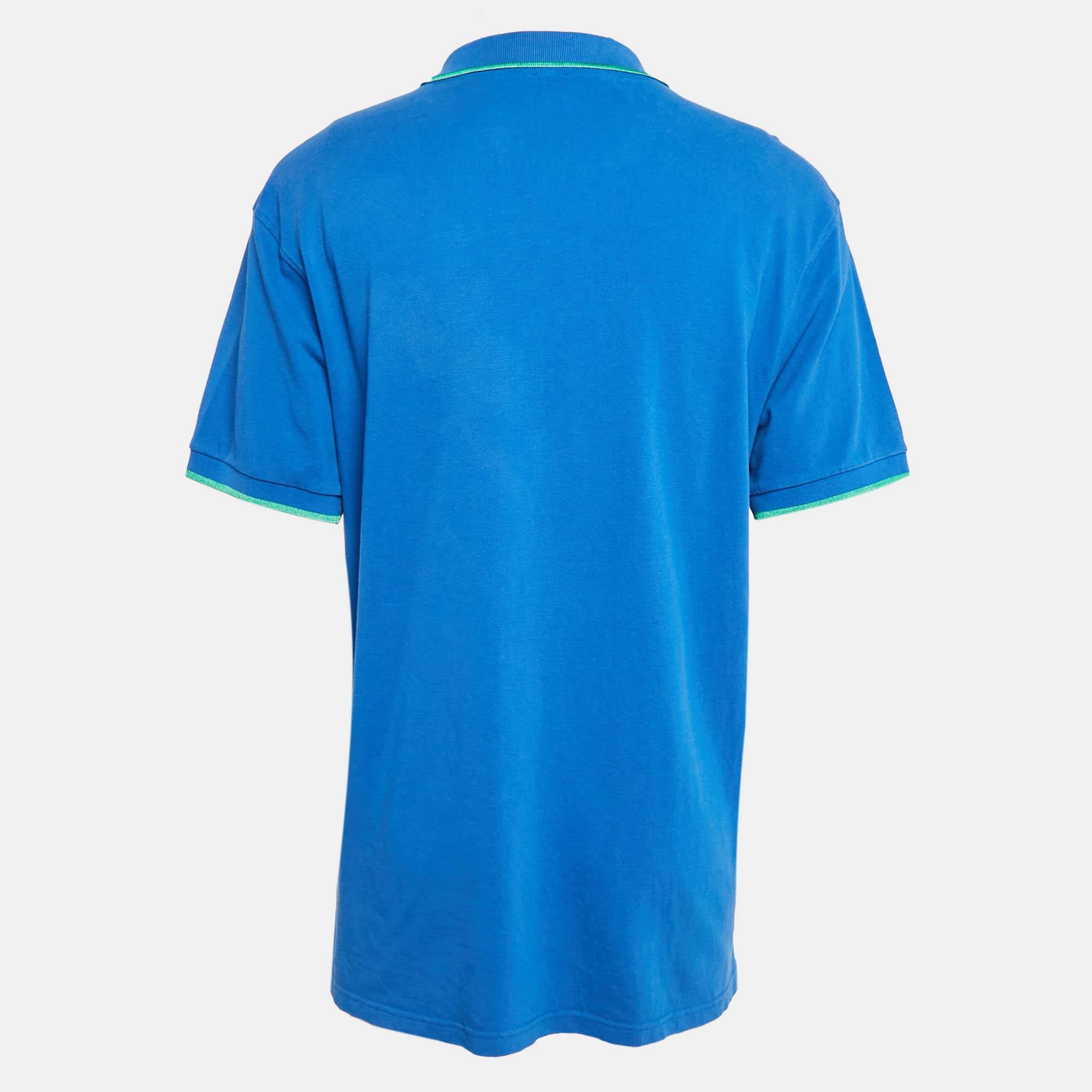 Polo t shirts have always been a classic pick for anyone. This iteration is tailored using the best fabrics for a comfortable fit. Complete your casual look with a pair of shorts and sneakers.