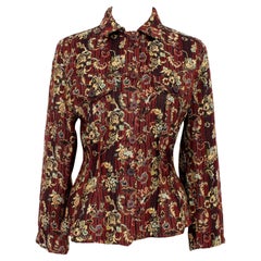 Kenzo Brown Floral Jacket Vintage 1990s