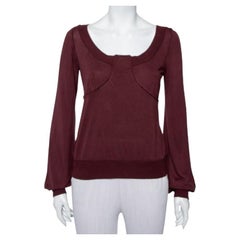 Kenzo Brown Knit Scoop Neck T-Shirt M