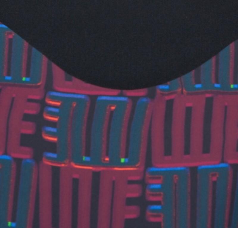 Women's Kenzo Burgundy & Black Printed Crepe Top M For Sale