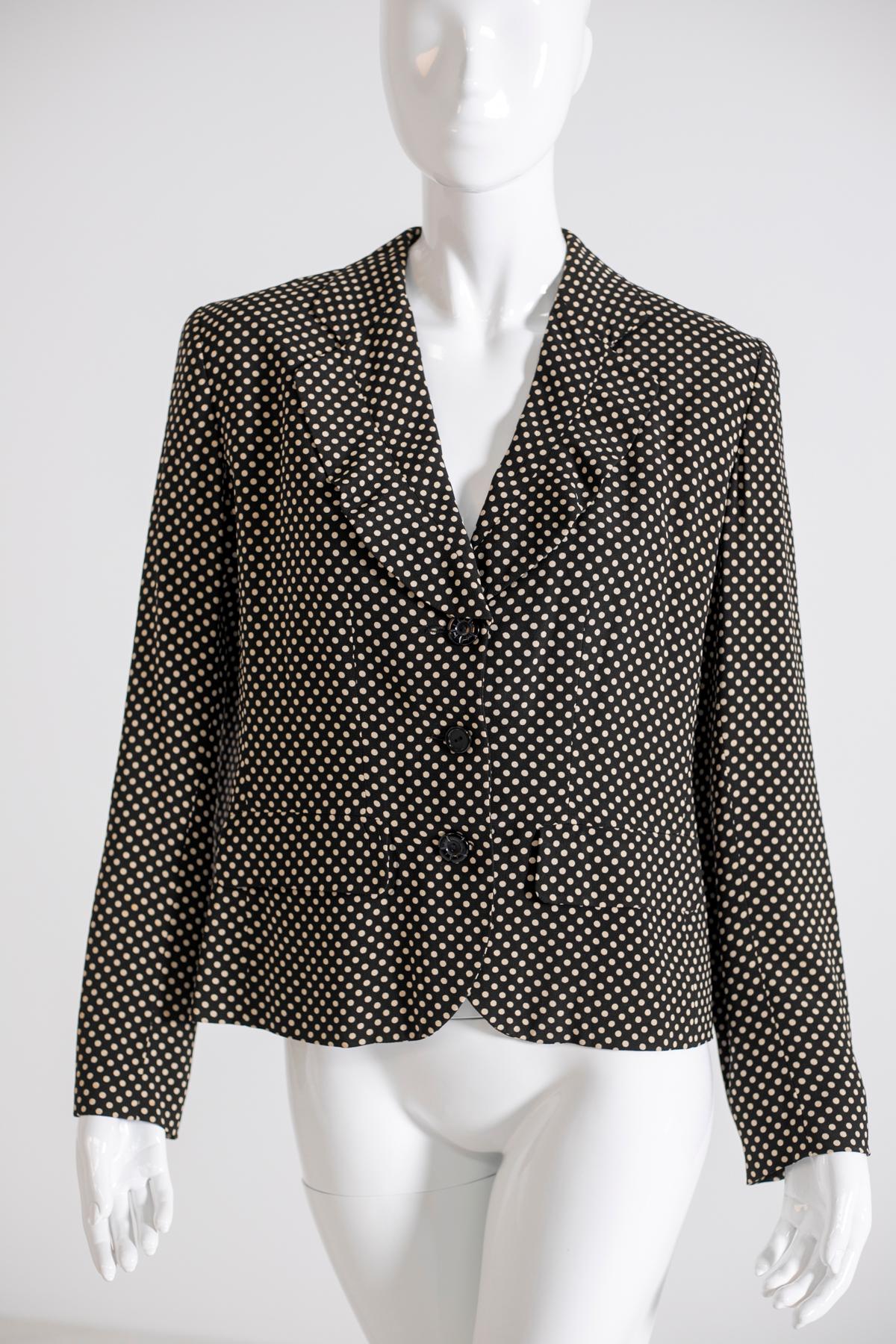 Kenzo Chic Polka Dot Blazer For Sale 2