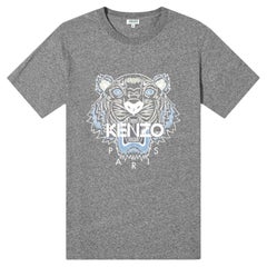 Maglietta Kenzo Classic Tiger Head in grigio