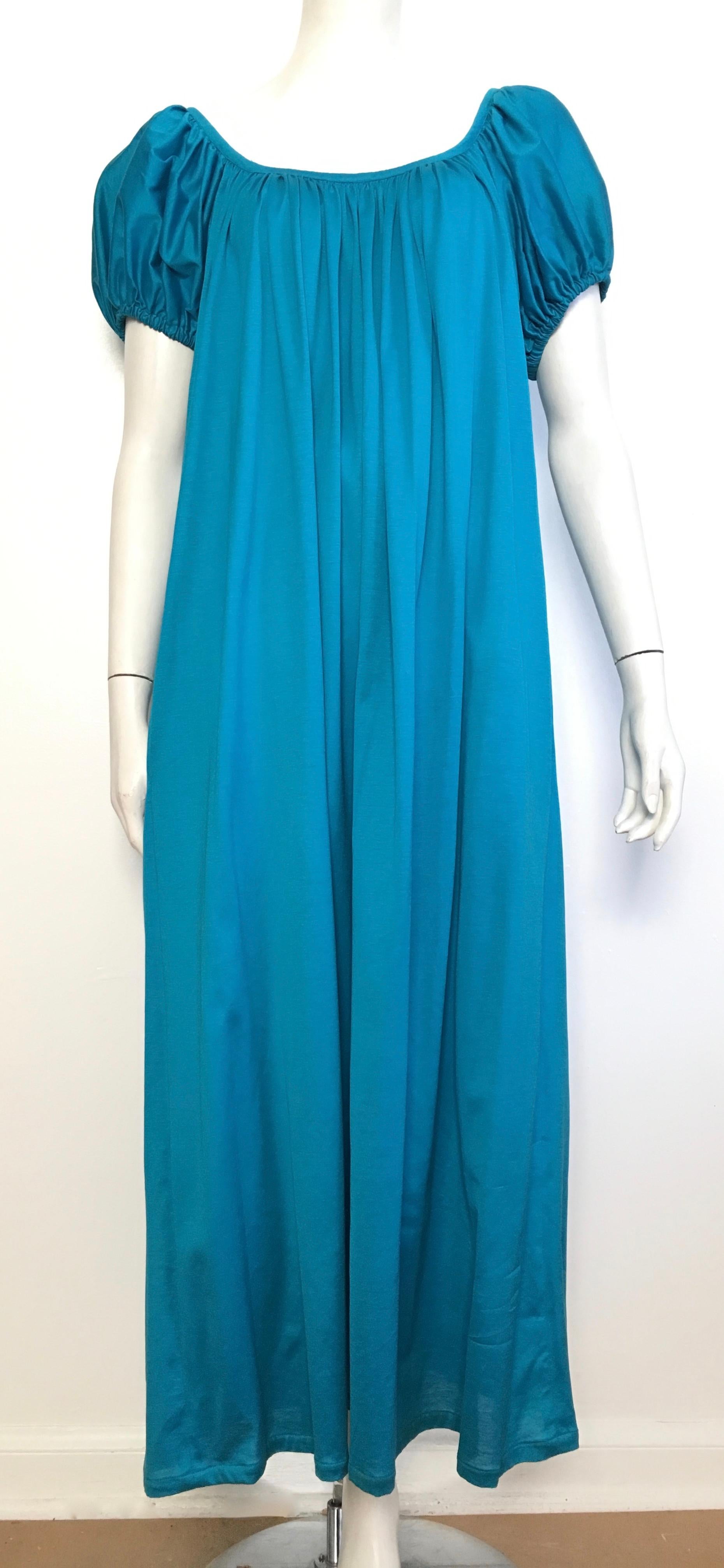 Kenzo Cotton Maxi Dress with Pockets Size 8. Made in France. For Sale 6