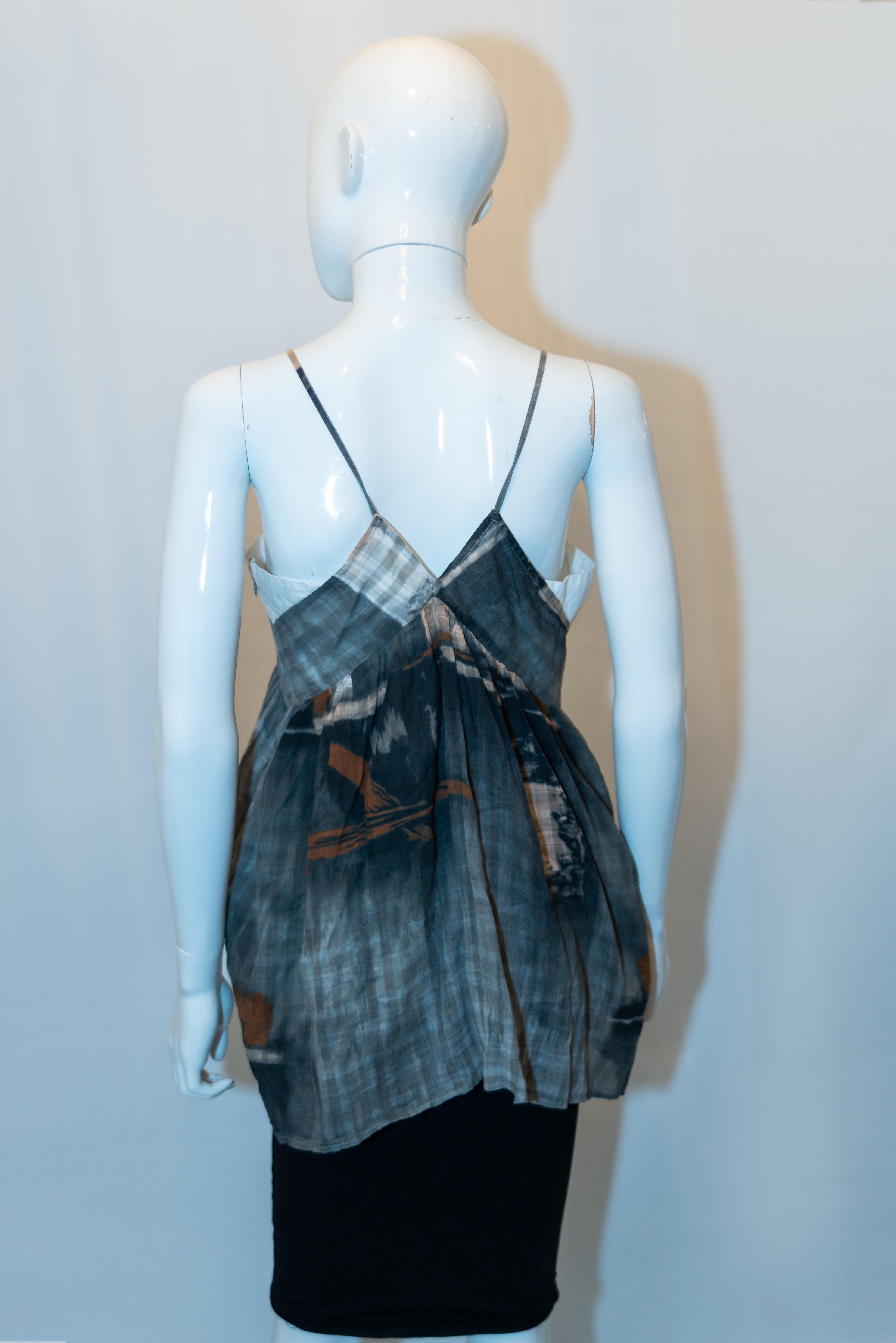 Kenzo Sommer-Top aus Baumwolle (Schwarz) im Angebot