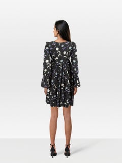 Kenzo Dandelion Print Silk Dress Size XS