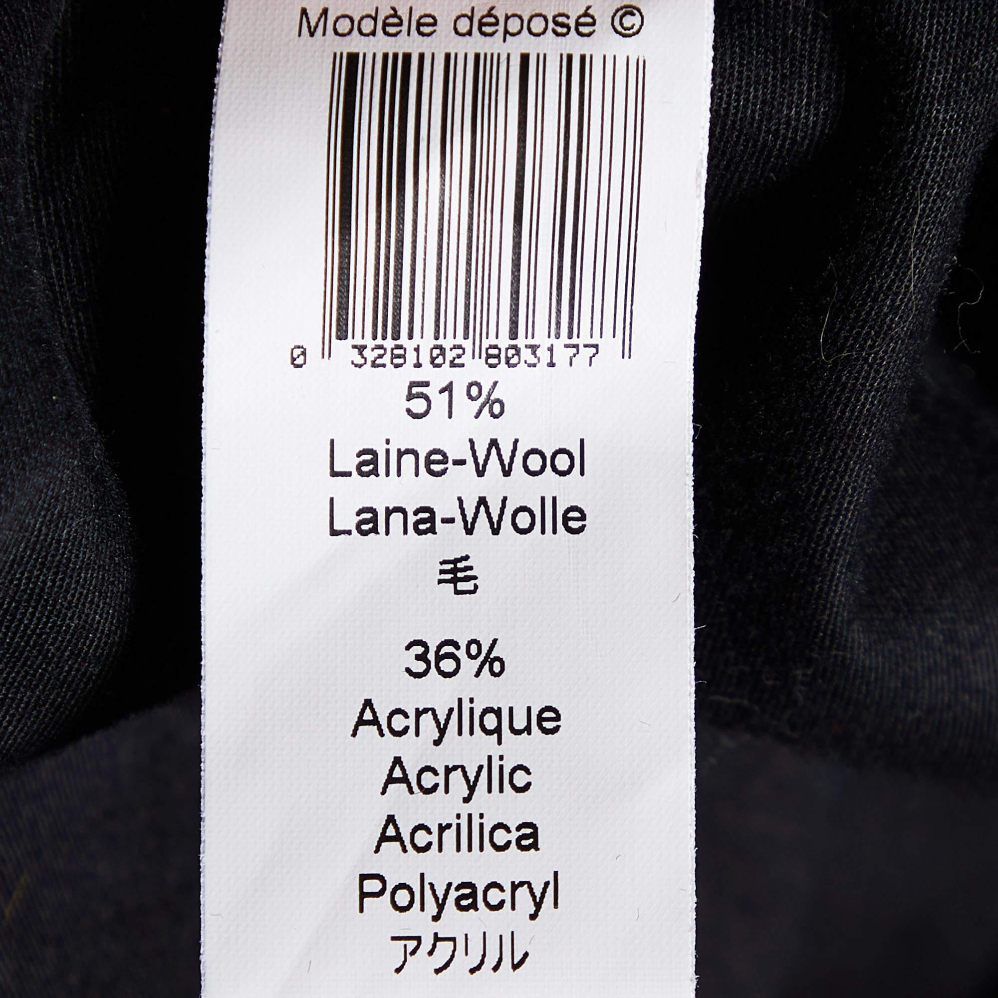 Women's Kenzo Dark Green Boucle Mini Skirt M For Sale