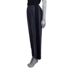 KENZO dunkelgraue SIDE STRIPE LEG-Hose aus Baumwolle 40 M