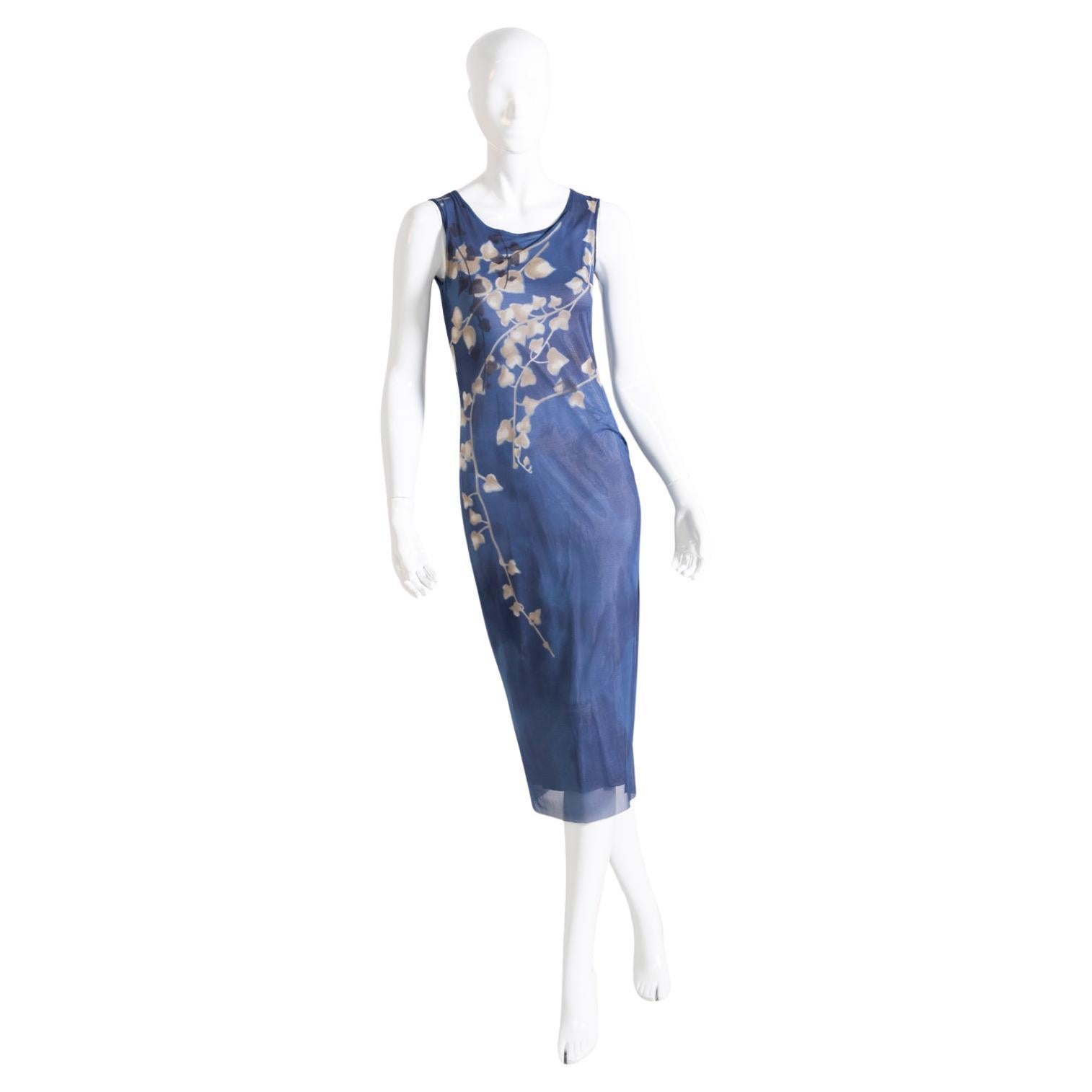 Kenzo Elegant Blue Vintage Dress