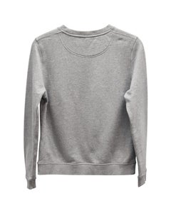 Sweat-shirt Kenzo gris en coton avec motif tigre brodé