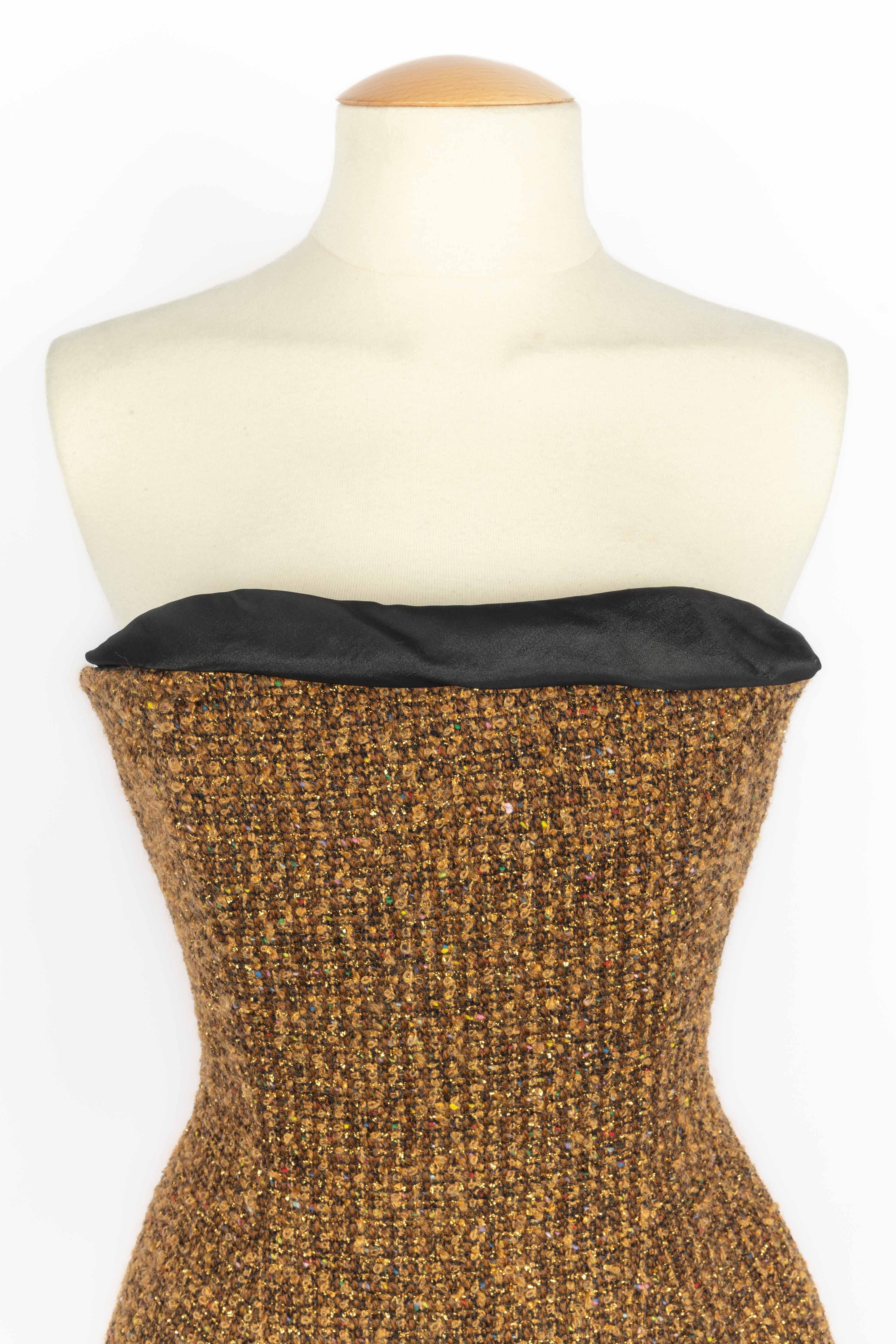 Brown Kenzo evening bag Winter 1999 For Sale