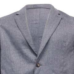 Kenzo Expedition Contrast Pocket Blazer in Grey Wool