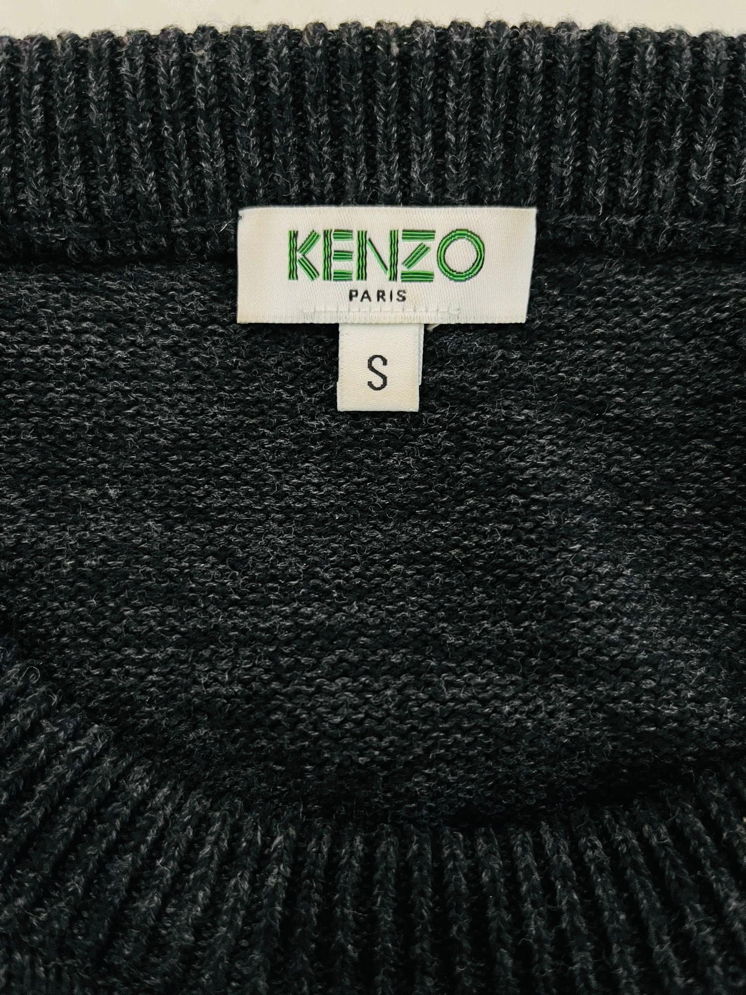 Kenzo 'Eye' Motif Cotton Jumper For Sale 1