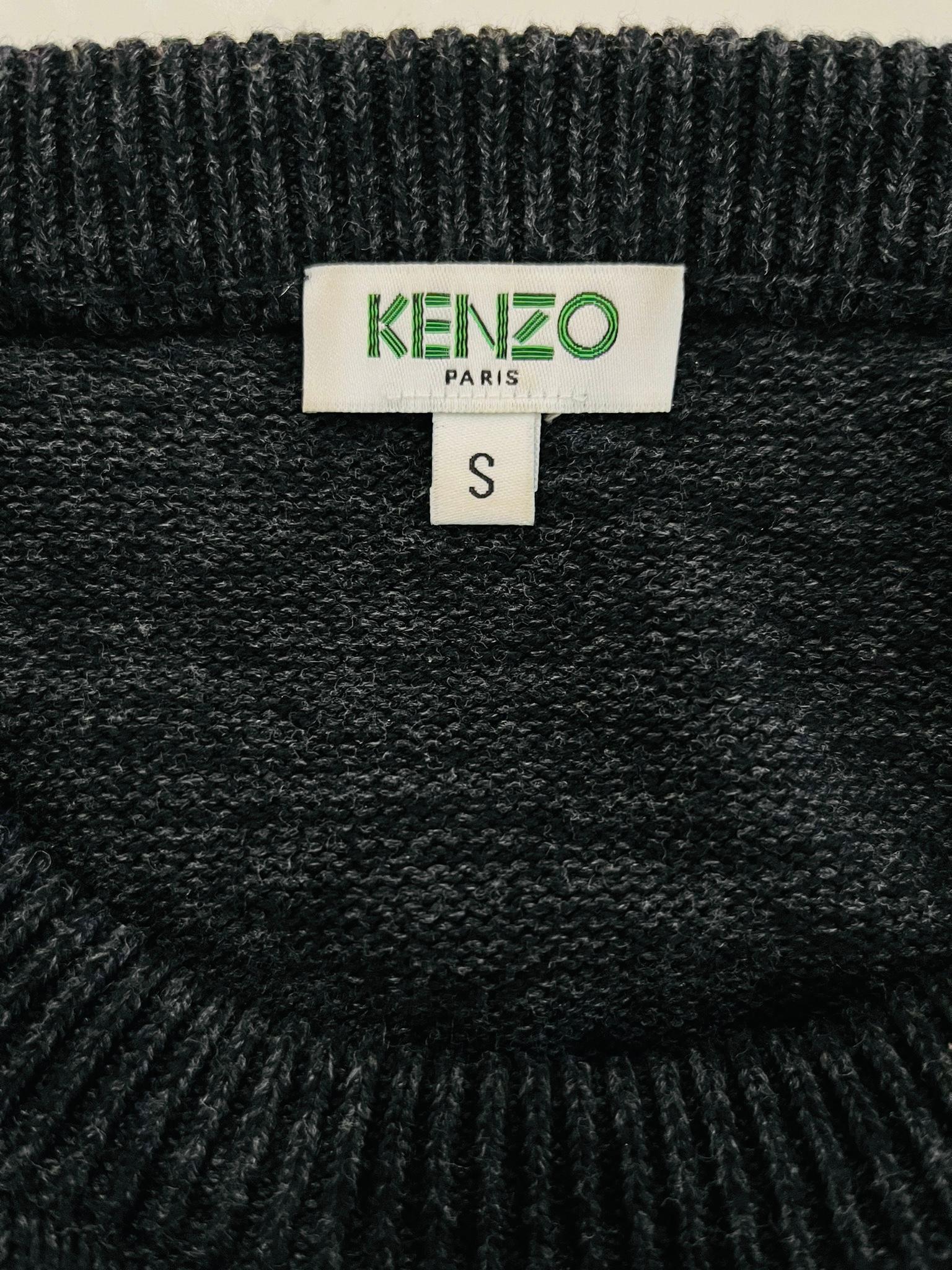 Women's Kenzo 'Eye' Motif Cotton Jumper For Sale