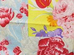 Kenzo  floral print blue,  pink and red beach  scarf
