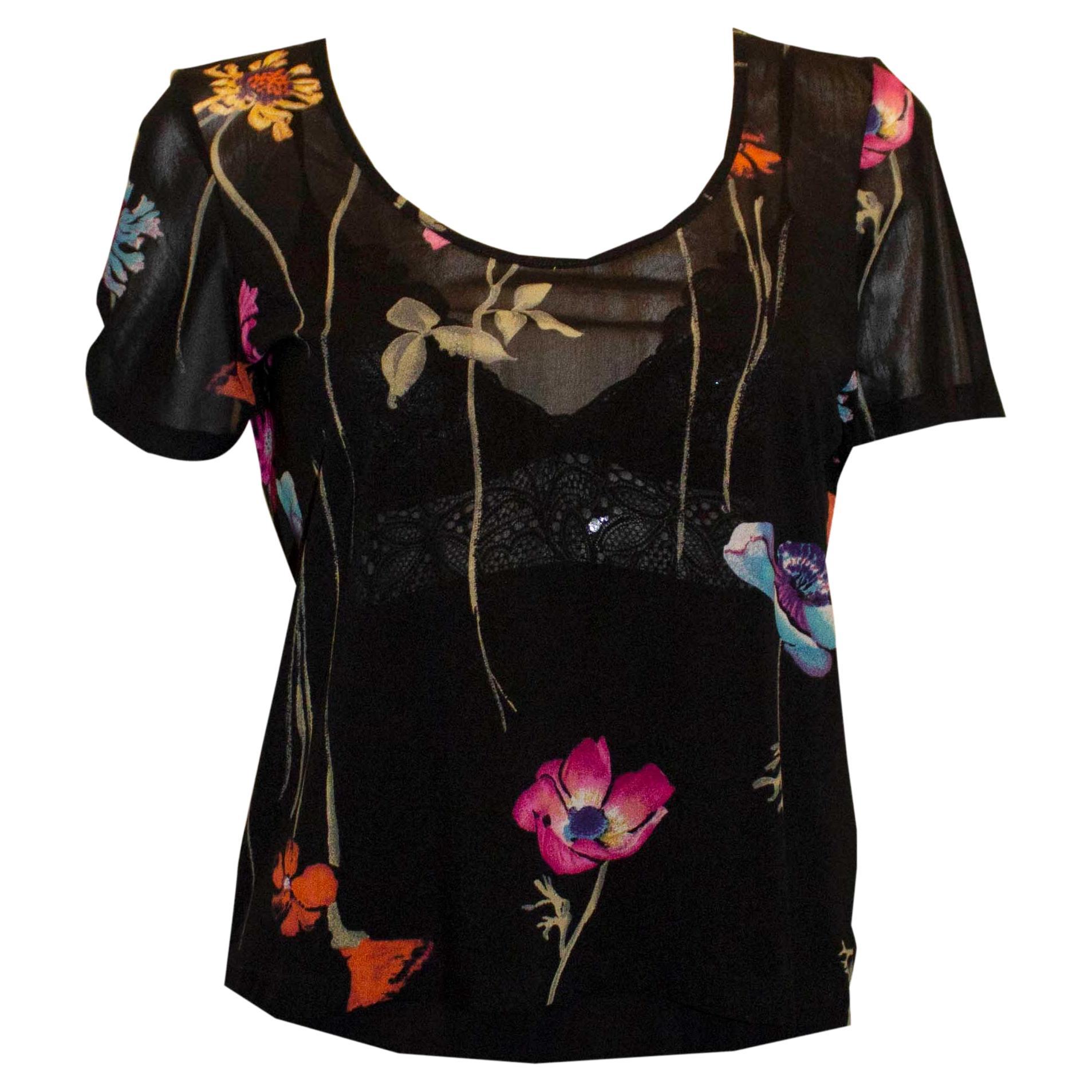 Kenzo Top imprimé foral avec écharpe assortie