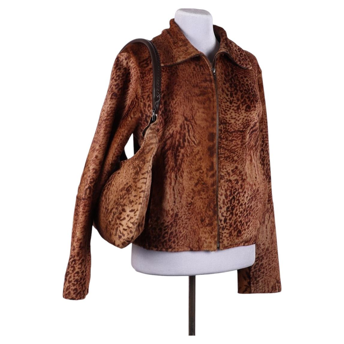 Kenzo Fur Jacket and Bag For Sale